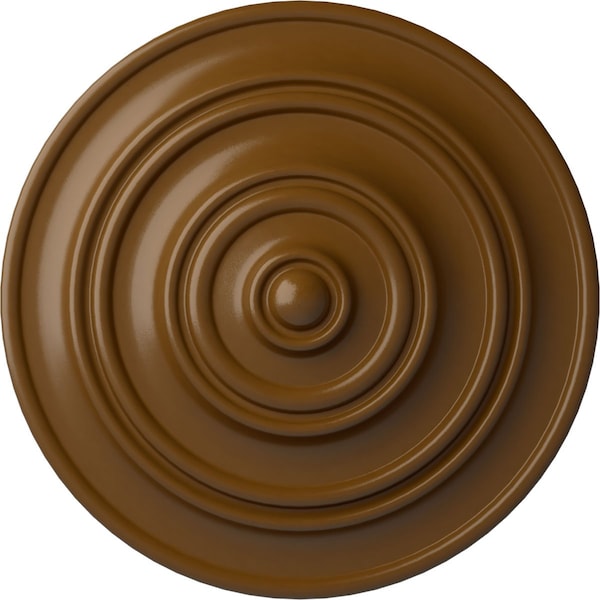 Ekena Millwork Classic Ceiling Medallion (Fits Canopies up to 4 1/8"), Hand-Painted Smokey Topaz, 13 1/4"OD x 1/2"P CM13CLSTF - main